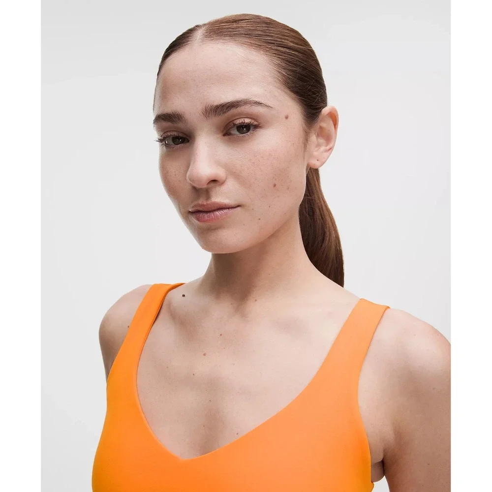 918-Lululemon Align Tank Top-Citrus Sizzle Tone